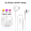 Original In-Ear Wired Earphones For Apple iPad iPhone 17 11 12 13 14 15 16 Pro Max TypeC Headphones Laptops Tablet 3.5mm Earbuds 6