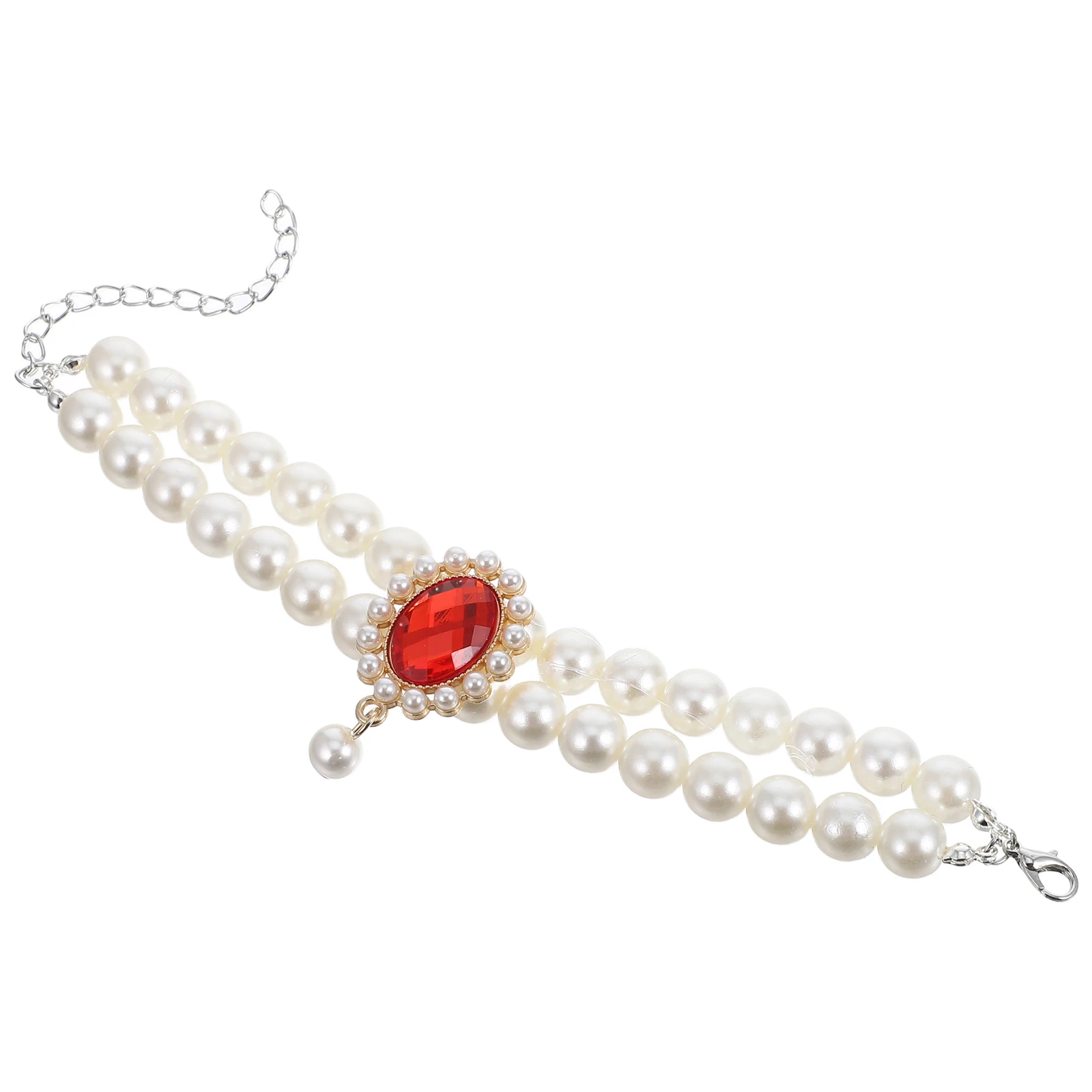 

Pet Pearl Necklace Double Layer Adjustable Size Comfortable Material Dog Jewelry Cat Collar Small Large Dogs Puppy Necklace