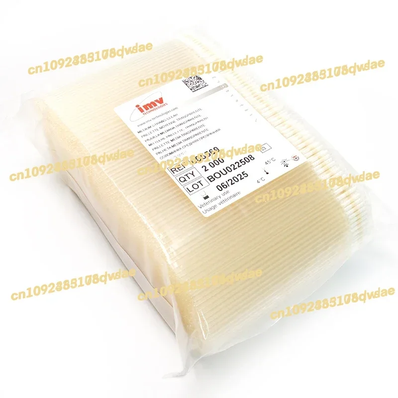 Tubo fino de Semen congelado de ganado de 0,25 Ml, tubo Seminal congelado de Bovino IMV, 2000 Uds., inseminación Artificial de vaca, congela el tubo fino