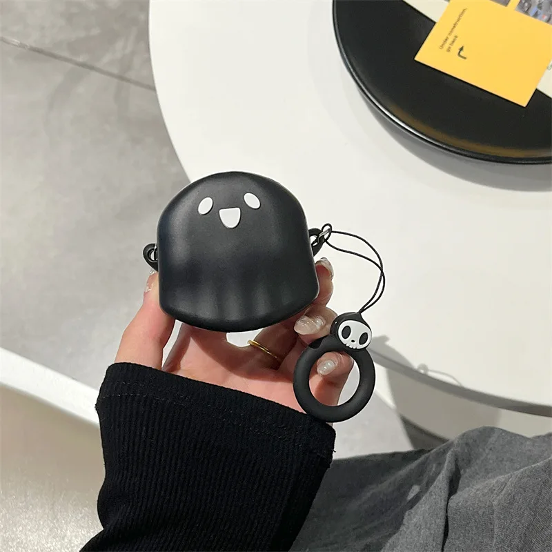 جراب سماعة أذن شبح ثلاثي الأبعاد لسامسونج جالاكسي ، سماعات أذن لاسلكية من السيليكون ، غطاء واقي للبراعم 2 ، Live ، Pro ، FE