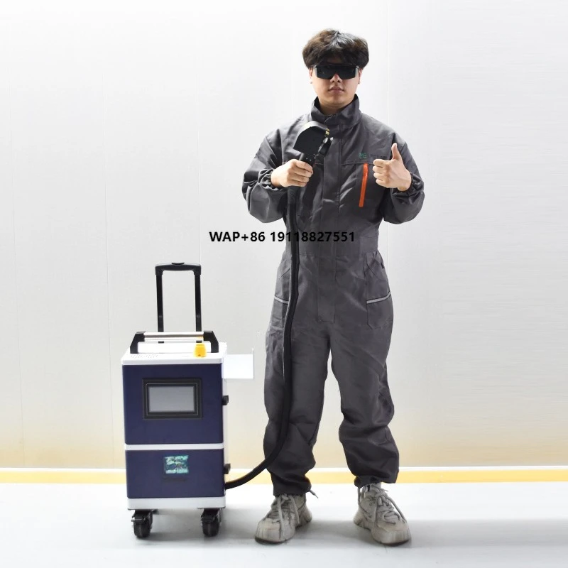 2 Years Warranty 200w 300w 500w JPT Pulse Cleaning Machine  Stone Wood Rust Paint Removal Graffiti  Air Cooled