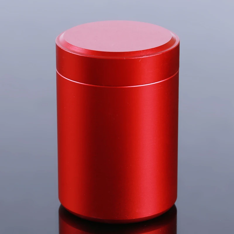 60ML Solid Color Airtight Smell Proof Container Aluminum Herb Stash Metal Sealed Can Tea Jar Storage Boxes