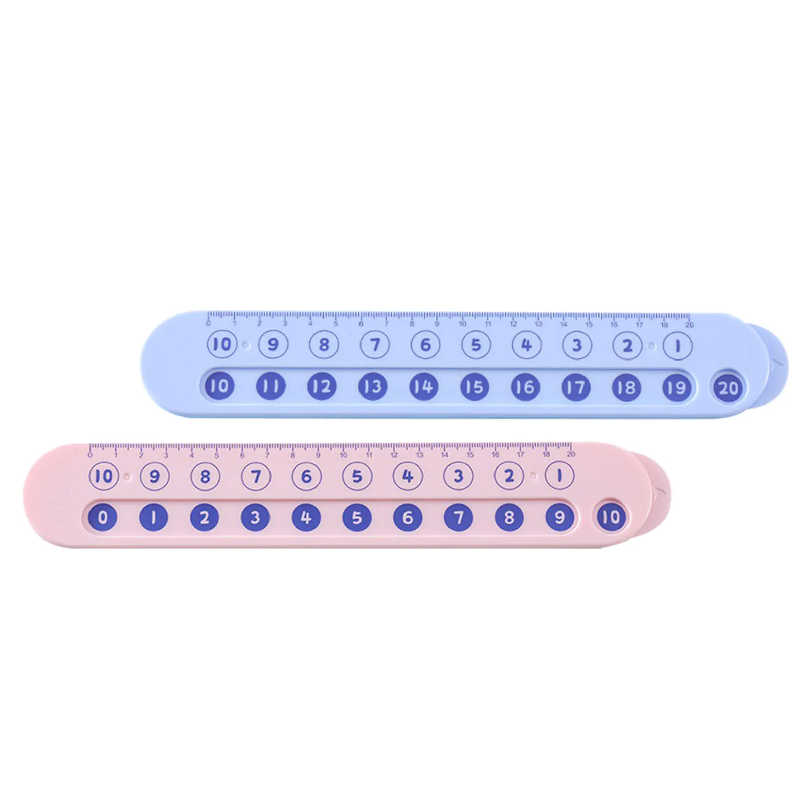 

2 Pcs Calculate The Ruler Arithmetic Educational Number Learning Plastic Skills Device