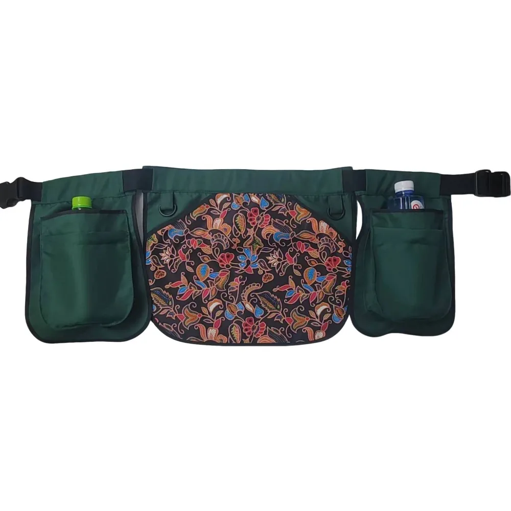 

Ethnic Pattern Portable Waist Bag Large-capacity Waterproof Multi-Function Tool Pouch Stain-resistant Polyester