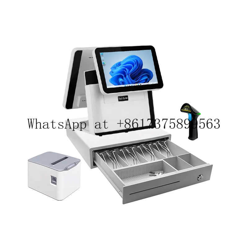 15 Inch Full Touch Screen POS Machine All In One Point of Sale System Cash Register