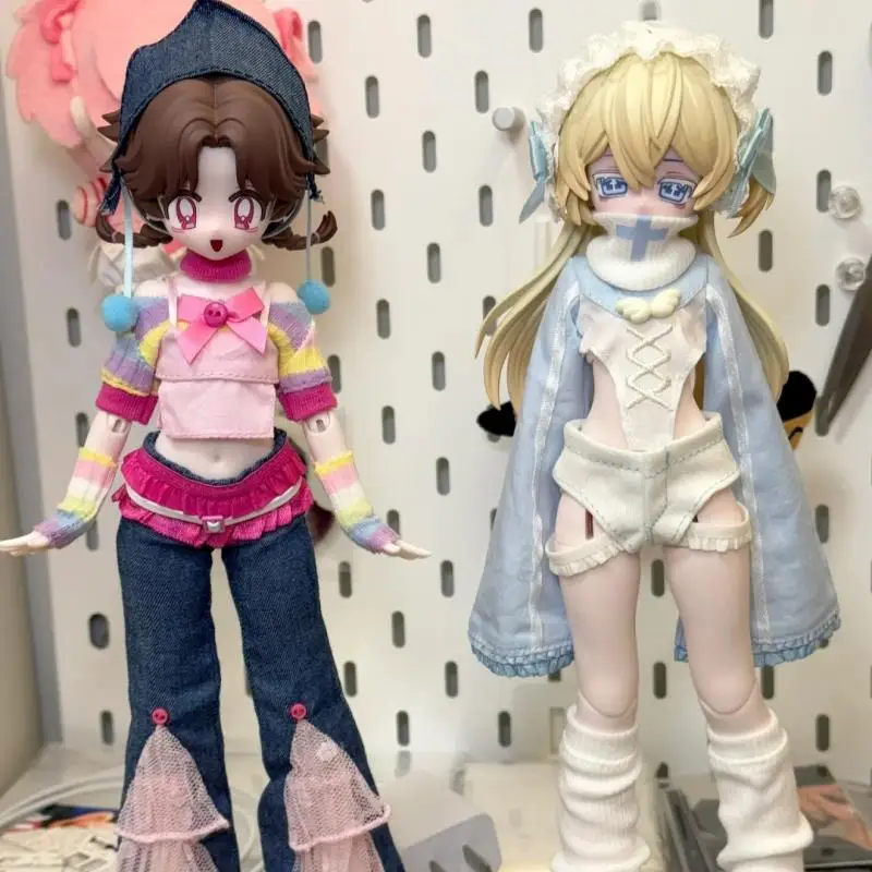 Echte Bon Bon Pocket Quirky Cute Girl Serie 1/6 Bjd Blind Box Action Fogurines Desktop Ornamente Trendy Surprise Box präsentiert