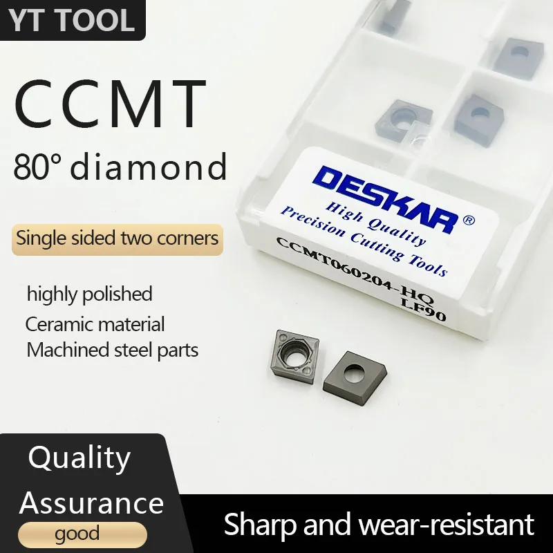 DESKAR 100% оригинальный CCMT060204 CCMT09T304 CCMT09T308 FG HQ MT TC PS LF90 токарный станок с ЧПУ режущий резак режущий инструмент