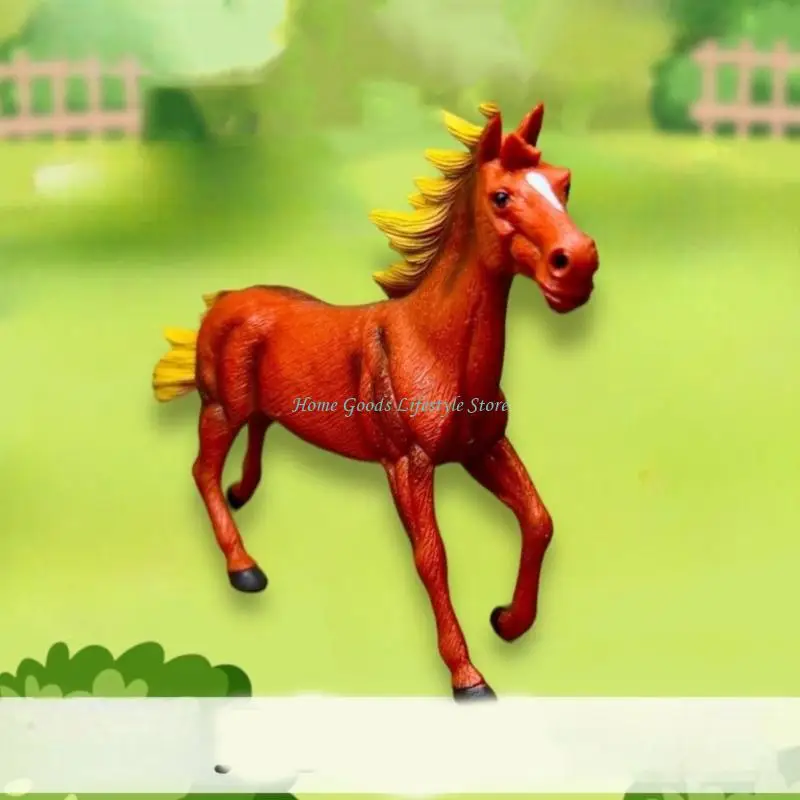 E74E 6PCS Farm Animal Replicas Set Great For Child Development And Room Decors