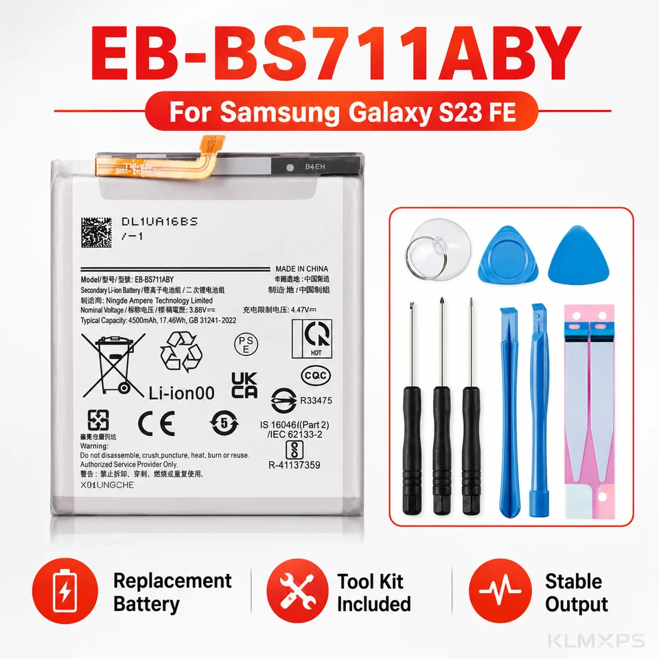 Batería de repuesto para Samsung Galaxy S22 S23 S24 S25 Plus Ultra FE Edge, compatible con EB-BS928ABY EB-BS731AB 5