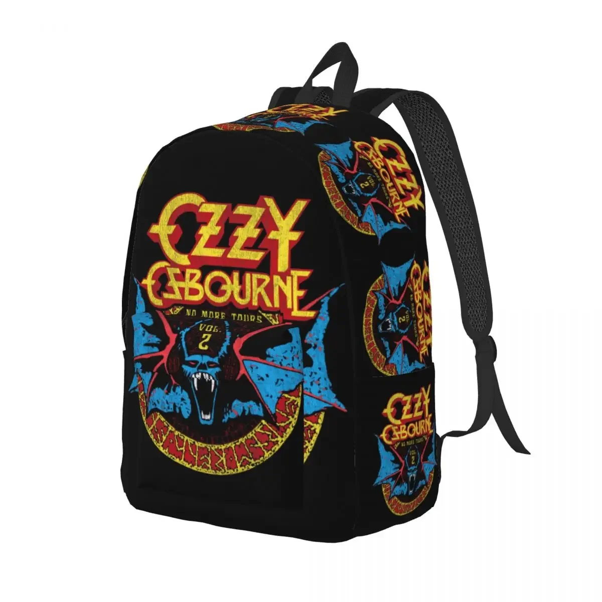 Custom Heavy Metal Band Rock Laptop Backpack  Fashion Bookbag for School College Student Ozzy Osbourne Prince Of Darkness Bag