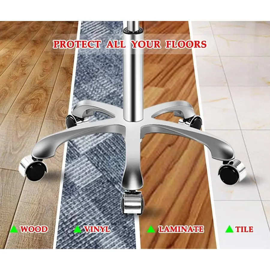 Tabouret pour travail en magasin, cils de Salon de tatouage médical, tabouret de chaise hydraulique robuste pour esthéticienne avec roulettes noir, avec repose-pieds