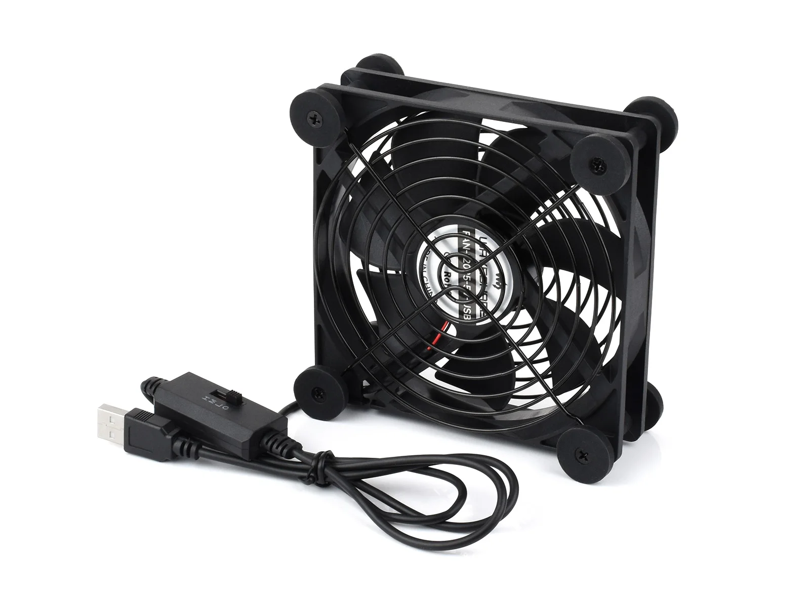 USB 5V 120mm Quiet Cooling Fan, 3-Speed Adjustable, PWM Control, High Airflow, Anti-Vibration Design, Compatible With Multiple D