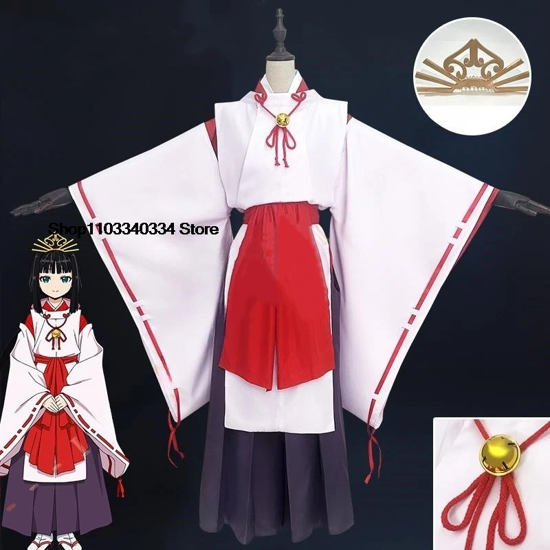 Anime The Elusive Samurai Shizuku Cosplay Costume Dress Uniform Headwear Elusive Warriors Halloween Party Women Men Accessories