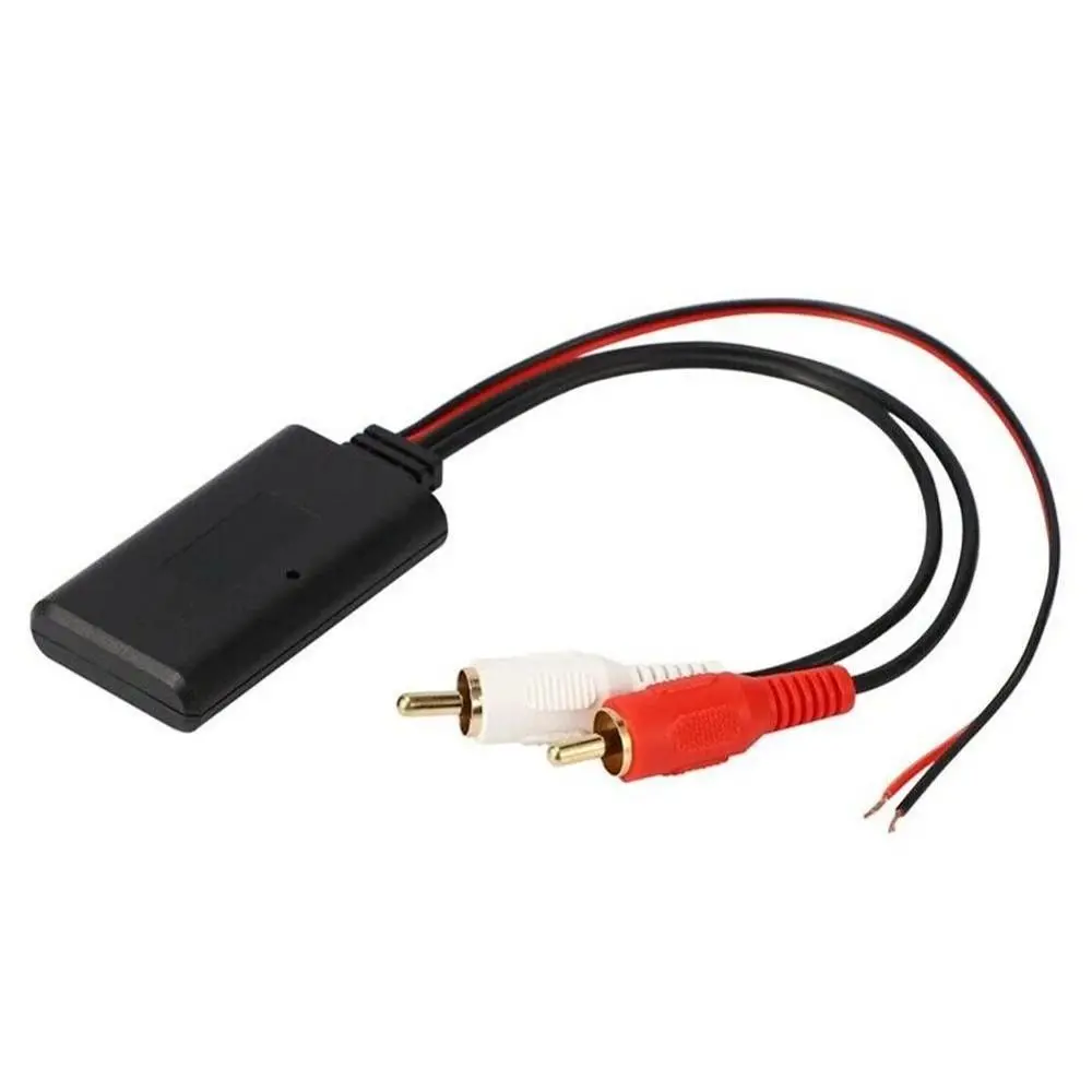 Auto Car Stereo Radio Cable Adapter Auto Audio Input Wireless Music Bluetooth Receiver Receiver Module 2 RCA Cable AUX Receiver