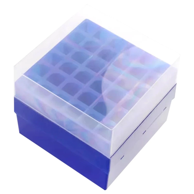 Centrifuge Tube Box,16/36 Grid Plastic Freezer Box,with Serial Number,Cryopreservation Tube Box,Use for 10ml/15ml/50ml B