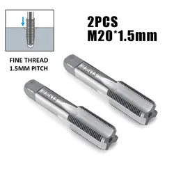 HSS 20mm X 1.5 Metric Taper & Plug Tap Right Hand Thread M20 X 1.5mm Hand Screw Thread Hand Tap Drill Set Metric