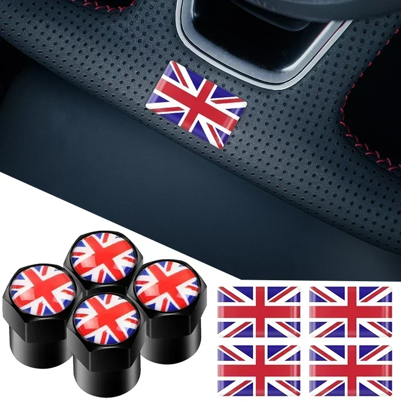 

Колпачки на ниппель для шин с флагом Великобритании для Vauxhall, Volkswagen Golf, POLO, наклейки на кнопки стеклоподъемников