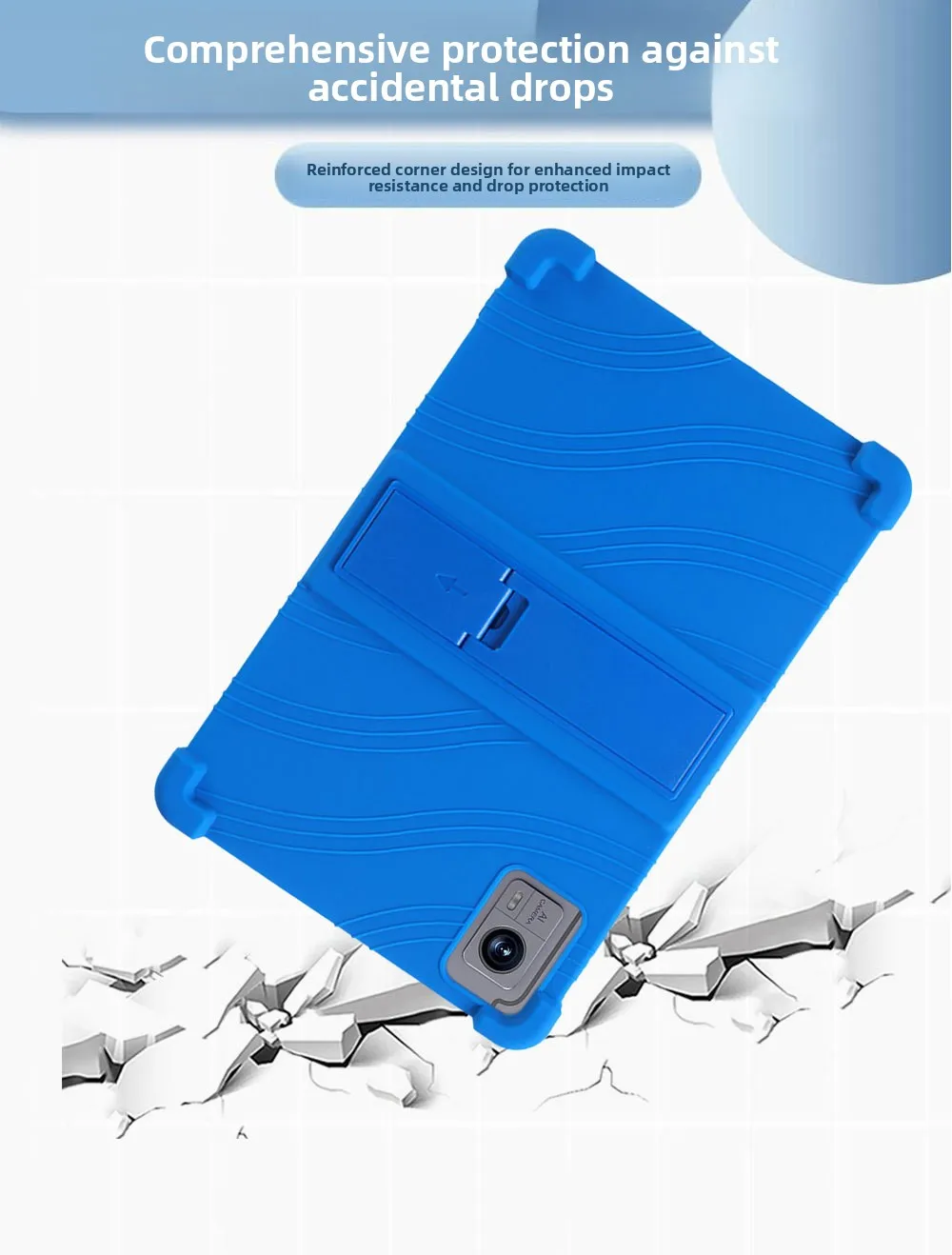 Für DOOGEE T40 Pro 12 Zoll Tablet-Hülle Silikon-Ständer Schutzhülle Anti-Drop Stoßfest Ganzkörper-Stoßfänger – Detail 7
