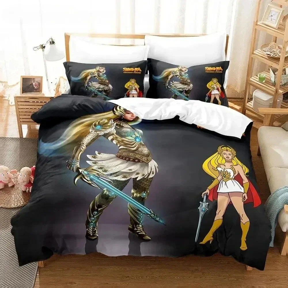 She Ra And The Princesses Of Power Bedding Set Single Twin Full Queen King Size Bed Set Aldult Boys Bedroom Duvet cover Sets 3D