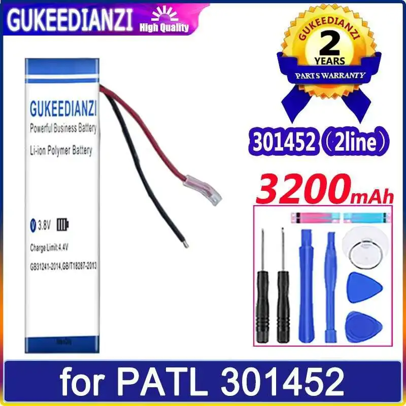 

301452 2Line 301550 Long-Lasting Performance Battery For Patl 3200Mah High Capacity