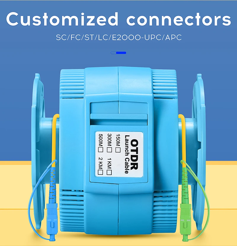 

COMPTYCO OTDR Launch Cable Fiber 1000/2000M Single Mode SC/APC~SC/UPC OTDR Test Extension Cord OTDR Dead Zone Eliminator 1km 2km