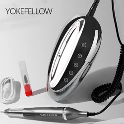 YOKEFELLOW 40000RPM NAIL DRILL MACHINE KITS 2023NEW RECHARGEABLE BRUSHLESS POWERFUL ELECTRIC NAIL FILE FOR ACRYLIC NAIL MANICURE