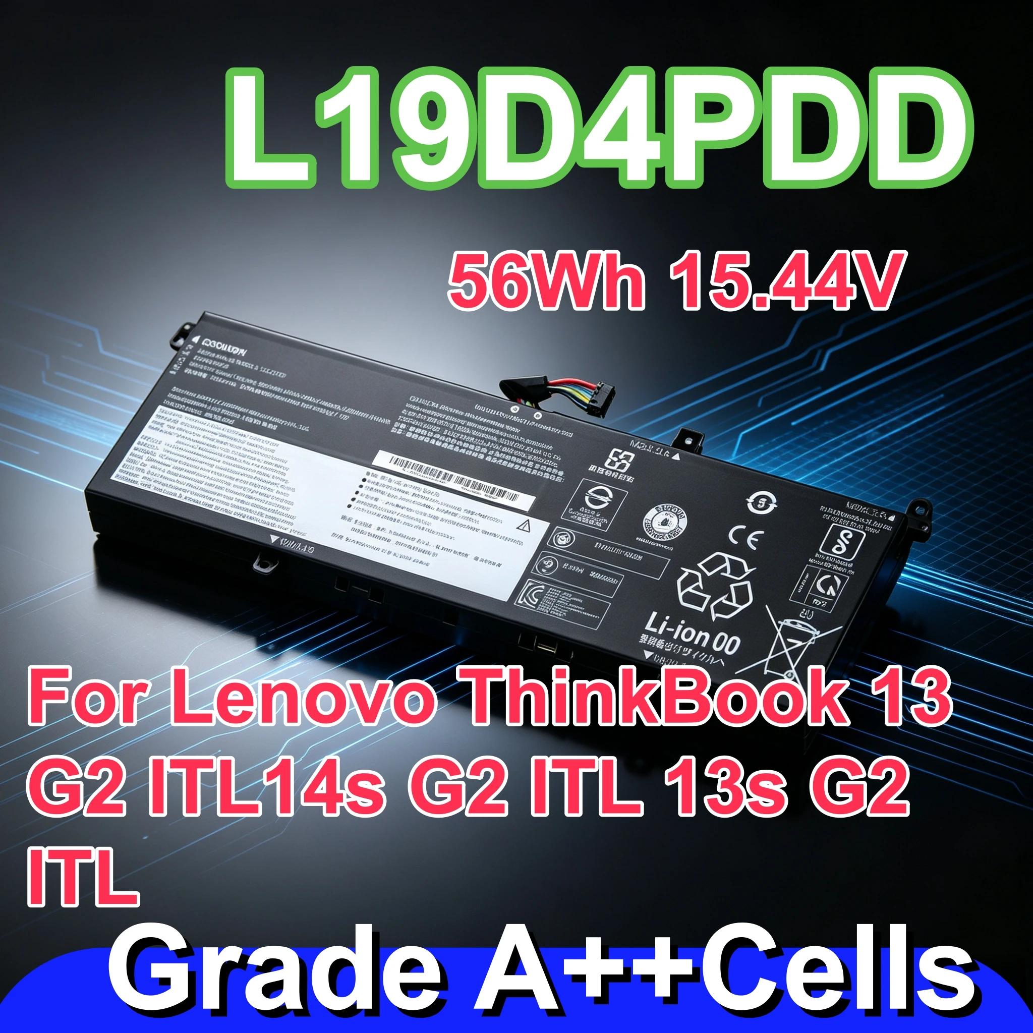 

High Quality L19D4PDD Laptop Battery For Lenovo ThinkBook 13s G2 ITL ARE 14s G2 ITL 13s G3 ACN Replace L19M4PDD L19C4PDD