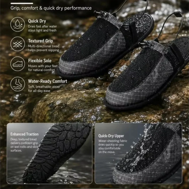 Sepatu Air untuk Trekking Sung - Outdoor Camping Slippers ulasan dan harga