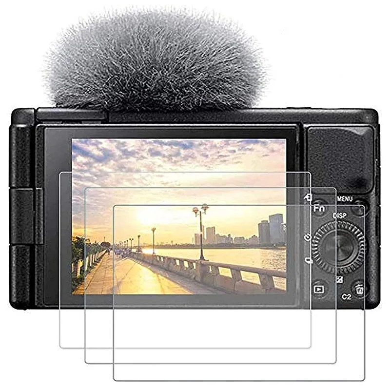

Защитная пленка из закаленного стекла с твердостью 0,3 мм и 9H для Sony ZV-E10 ZV-1 ZV-1M2 ZV1M2 ZVE10 ZV1 ZV-1F ZV1F, полное покрытие