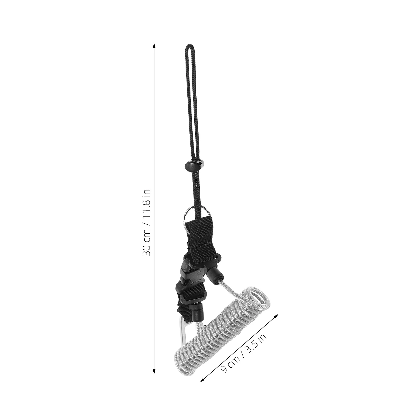 1 قطعة كاميرا الغوص مكافحة فقدان حبل الربيع ملفوف الحبل الإفراج السريع مشبك ل أضواء الغوص تحت الماء التصوير #5