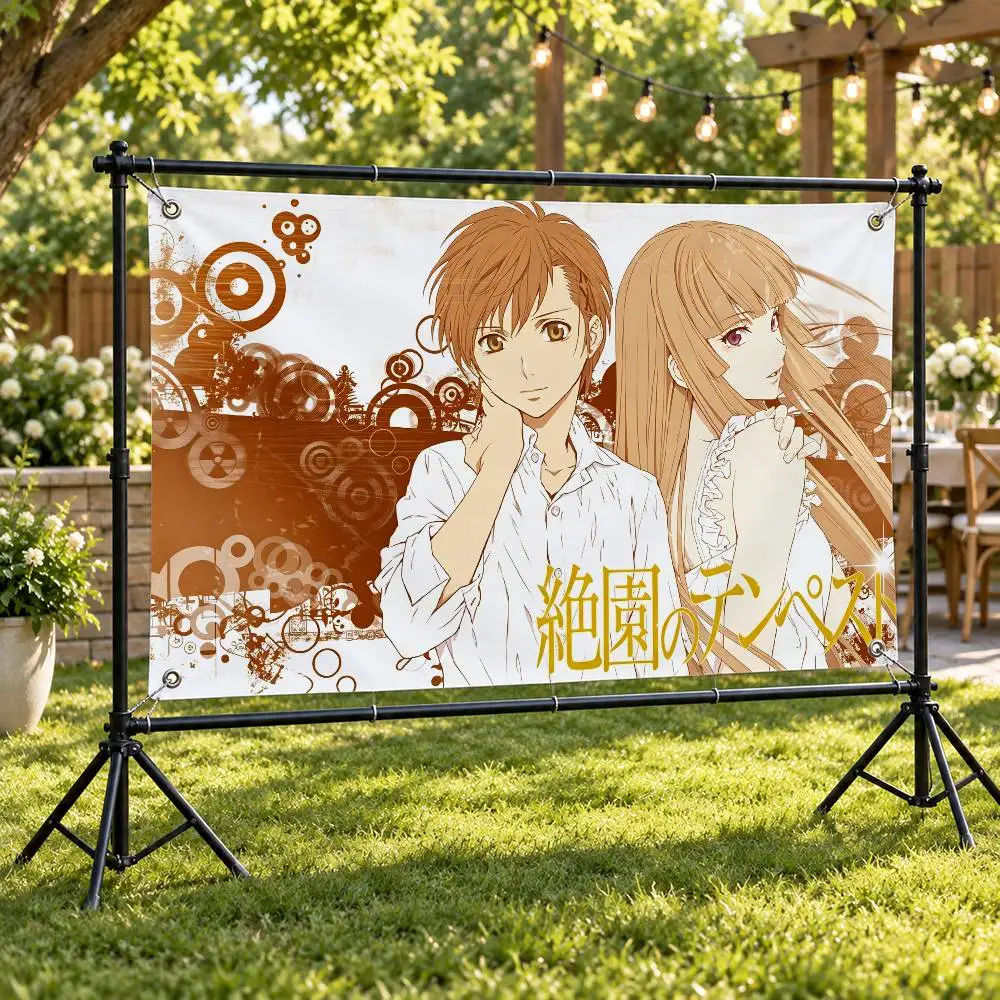 Anime Blast of Tempest Aesthetic Wall Tapestry Flag Printed Wall Hanging Living Room Party Outdoor Decor