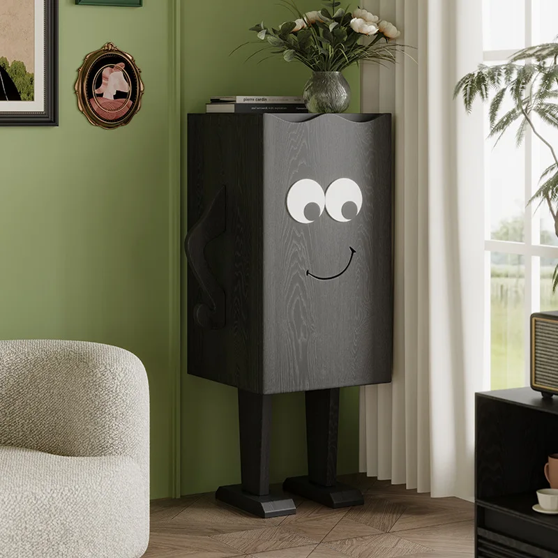 Fourchette en bois massif taille robot simple moderne chambre enfant mignon salon mur armoire de rangement casier