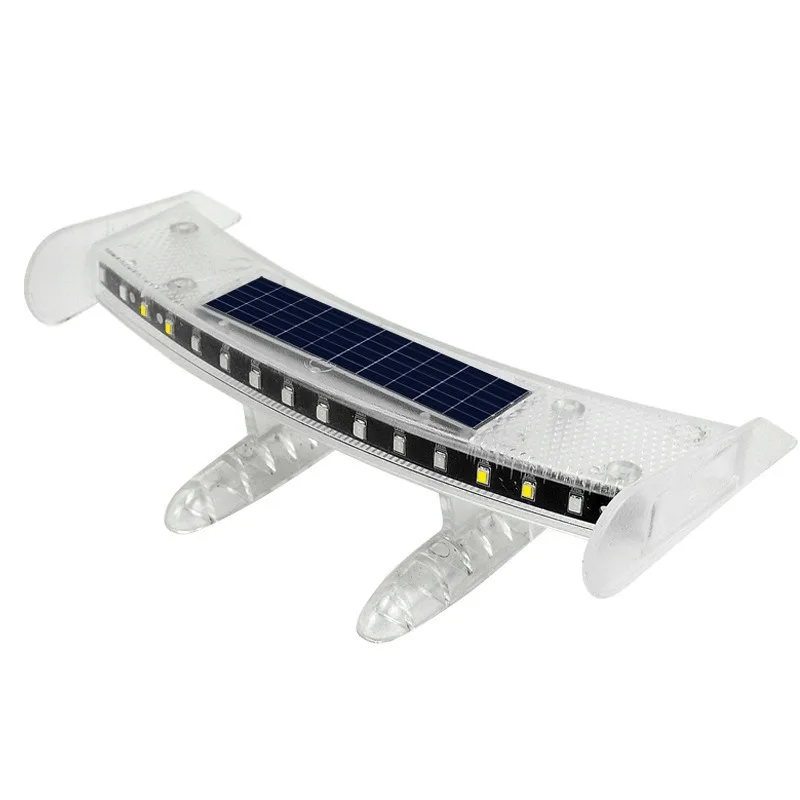 Universal Solar Powered LED Rear Spoiler Light Auto Induction Brake Warning Anti-collision Lamp For Sedan No Drilling Install