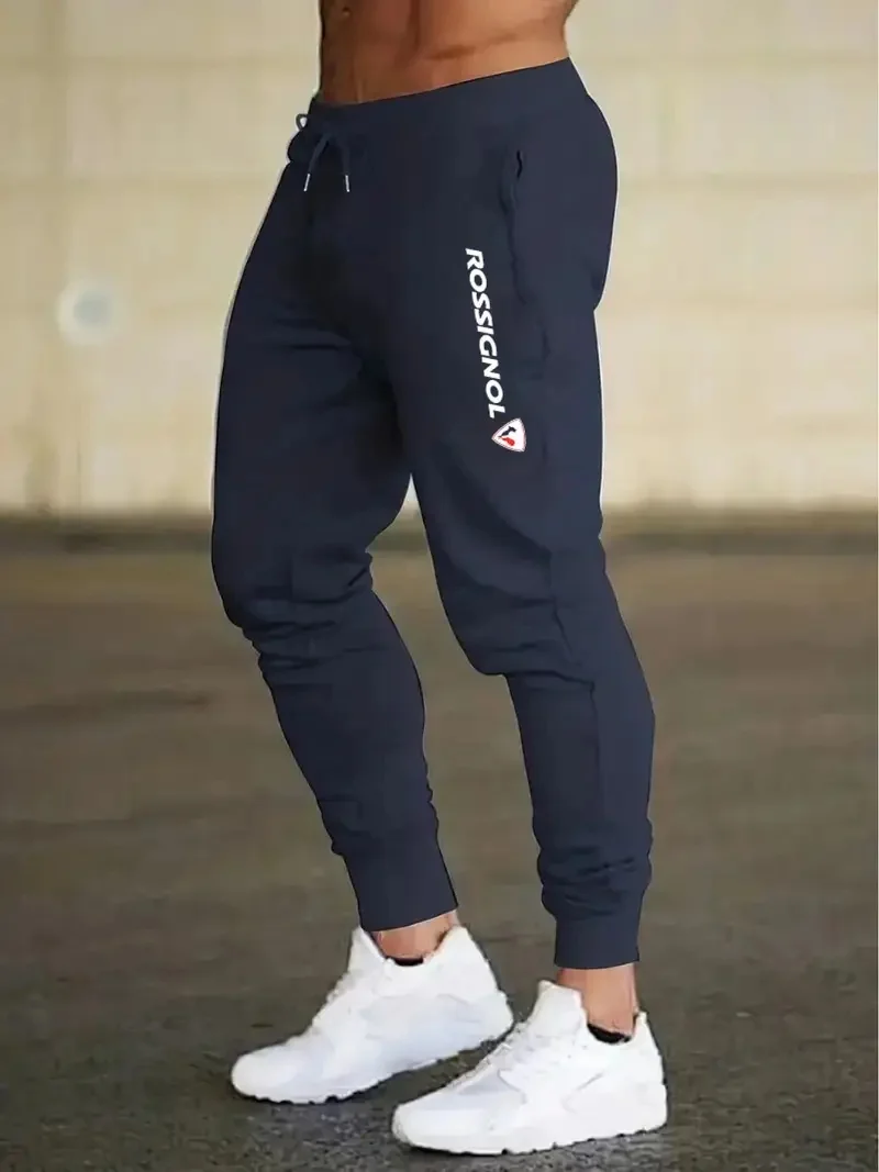 

Весенне-осенний новый стиль, удобные и дышащие мужские узкие брюки, облегающие мужские длинные брюки в европейском и американском стиле