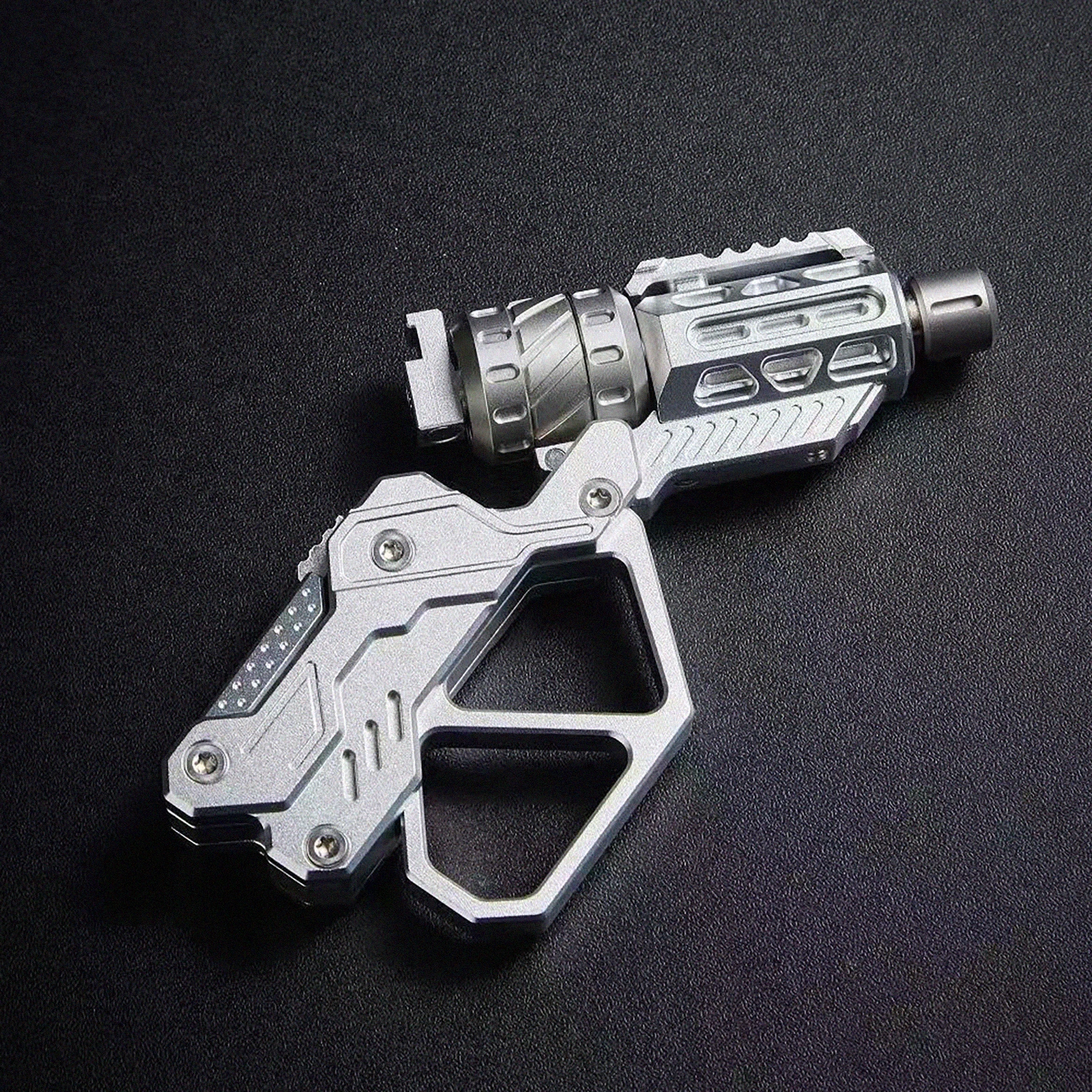 Juguete EDC QT-3000 Fidget Slider Revolver Flip pistola Fidget Spinner tarjeta de Metal Push Fidget Gear Gadget alivio del estrés regalo para niños