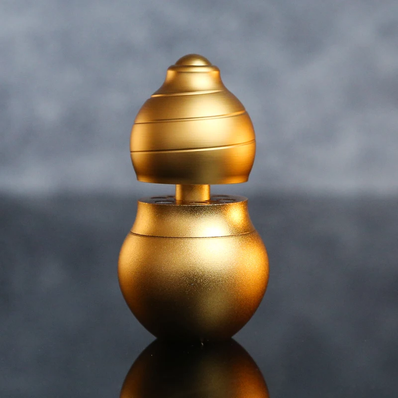 Fidget Spinner de calabaza de levitación magnética de aleación de aluminio, juguete de alivio de la ansiedad EDC de Metal para adultos para TDAH y reducción del estrés