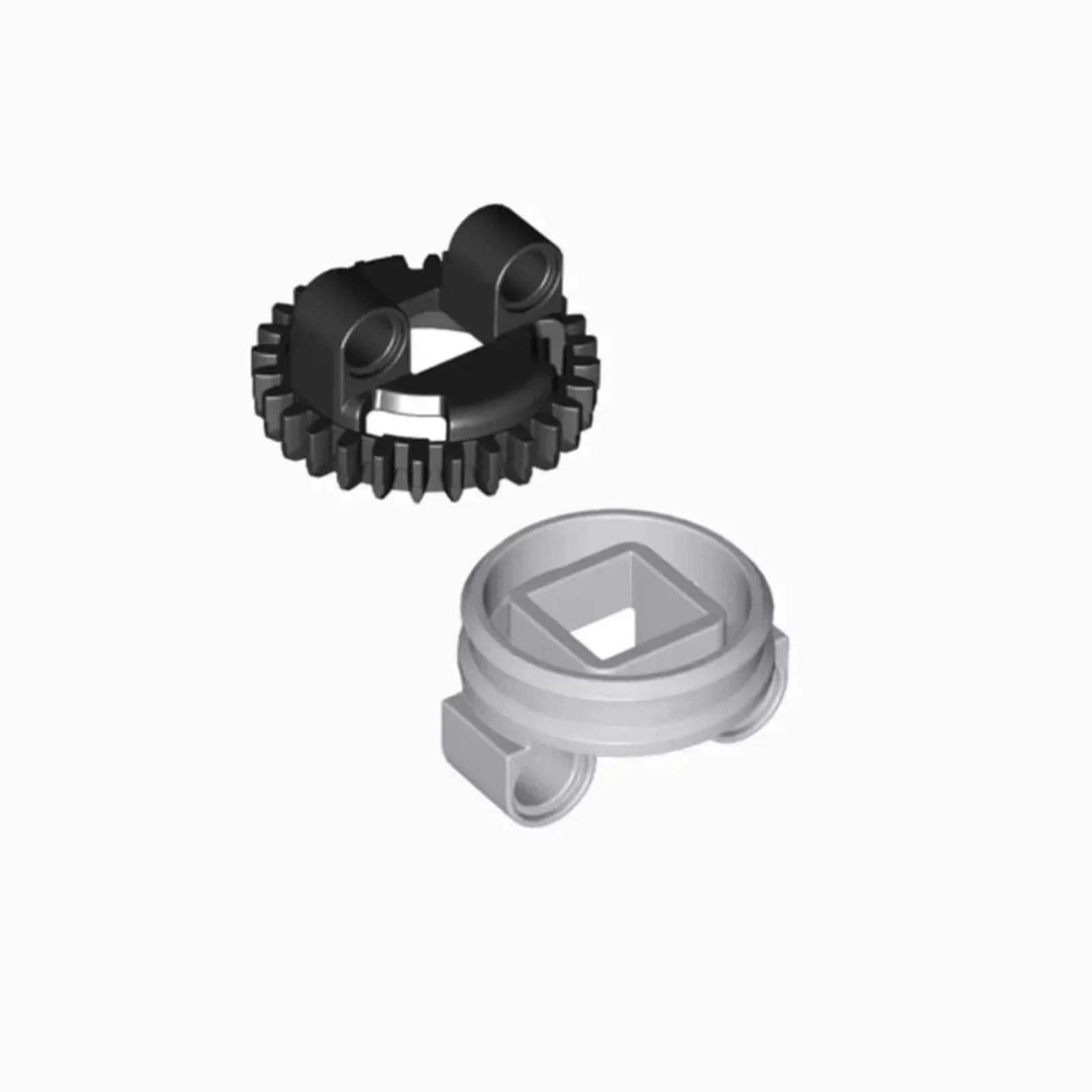 10 Uds. Tocadiscos de 28 dientes para bloques de construcción técnicos Legoeds Mini juego de engranajes de plástico ABS 99009 + 99010