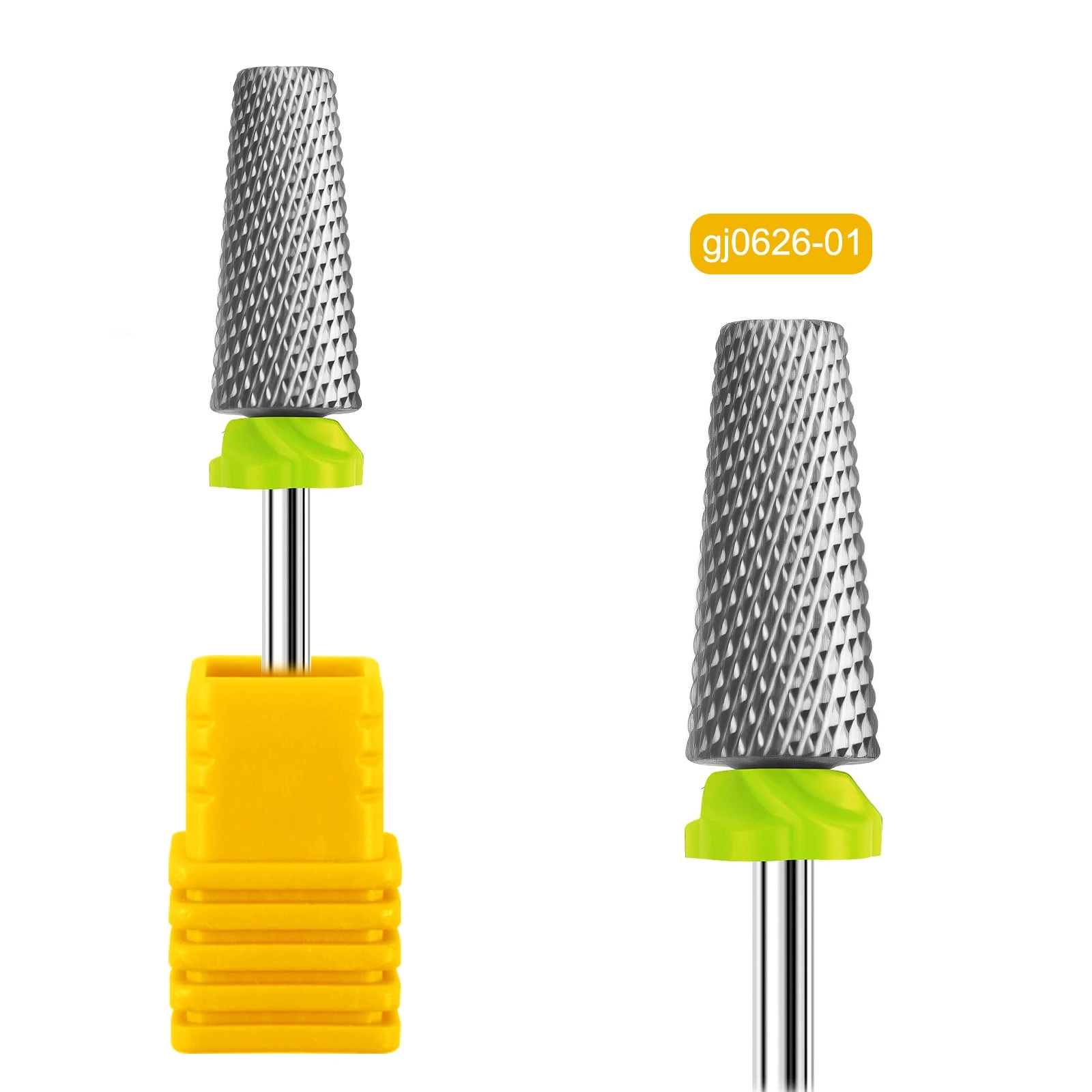 Acessórios elétricos para lixa de unha, kit de brocas de 6 peças - conjunto de manicure premium com brocas de carboneto de tungstênio para remoção de unhas em gel