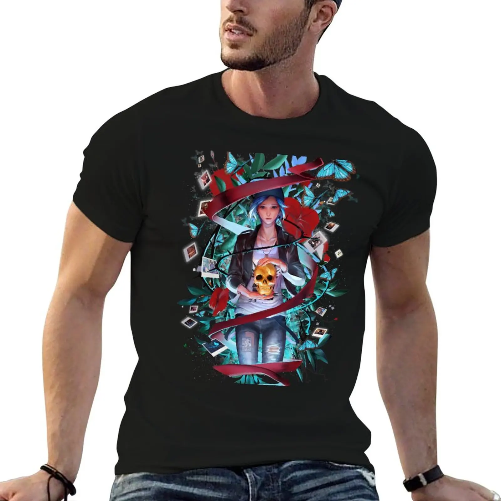 T-shirt Trapped by Destiny pour homme, t-shirts graphiques pour homme, t-shirt homme 100% coton, t-shirt de marque de luxe