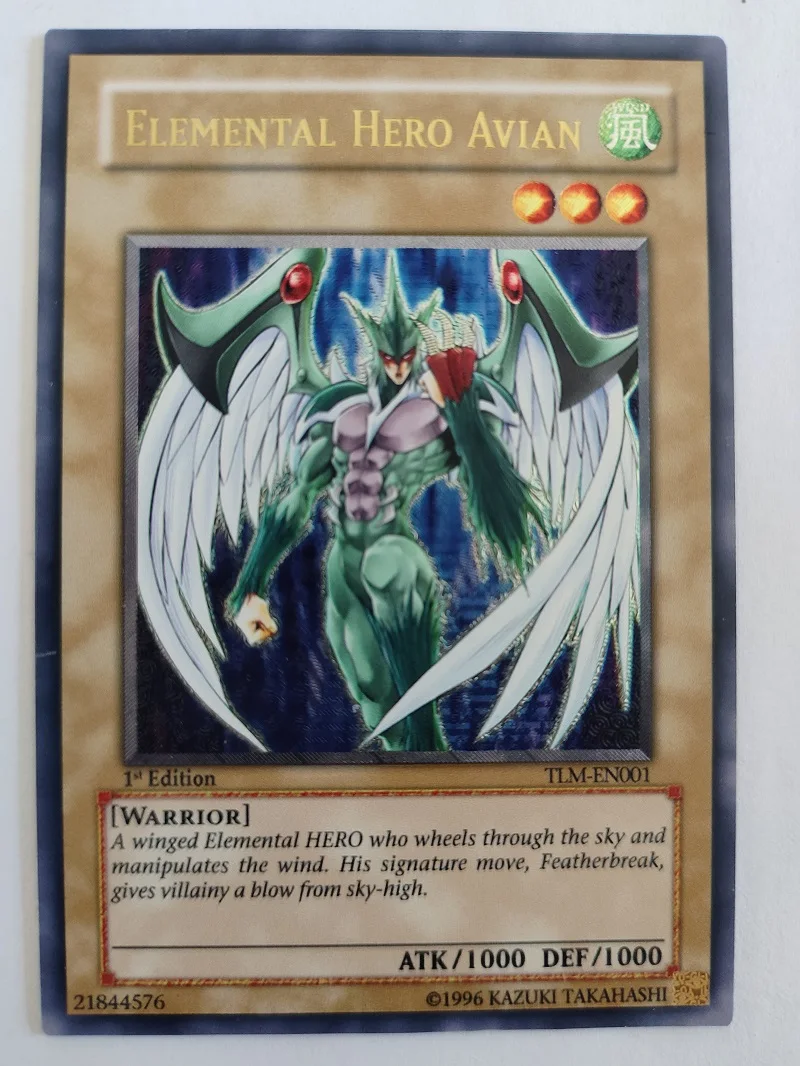 Yu-Gi-Oh Elemental HERO Avian TCG UTR TLM-EN001 Brinquedo de Cartas Colecionáveis para Crianças - Item de Hobby Não Original