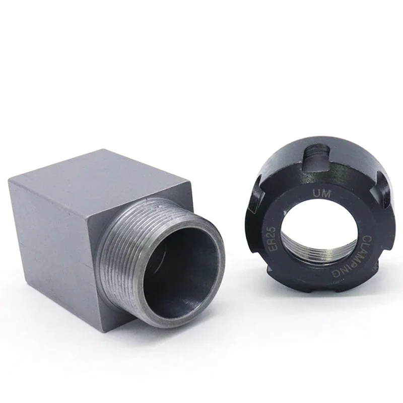 Imagem -05 - Quadrado Hex Collet Chuck Assento para Torno Cnc Gravura Máquina de Corte Bloco Aço Duro Er25 Er32 Er40