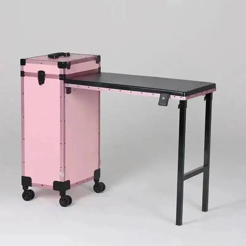 Large Storage Nail Table Modern Multifunctional Foldable Capacity Design Manicure Tables Simple Rustic Mesa Plegable Furniture