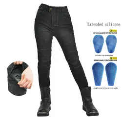 Volero Motorcycle Riding Pants For Women Riders Motocross Classical Protection Cycling Jeans Female Knight Protective Trousers