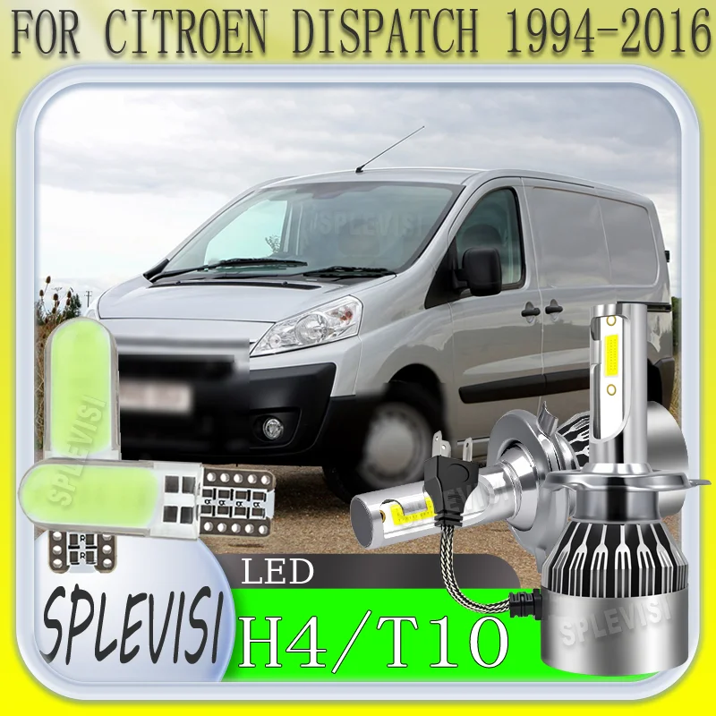 التوصيل والتشغيل الفوري مقاوم للماء IP67 9003 H4 LED المصباح لسيتروين ديسباتش 1994 1995 1996 1997 1998 1999 2000 2001-2016