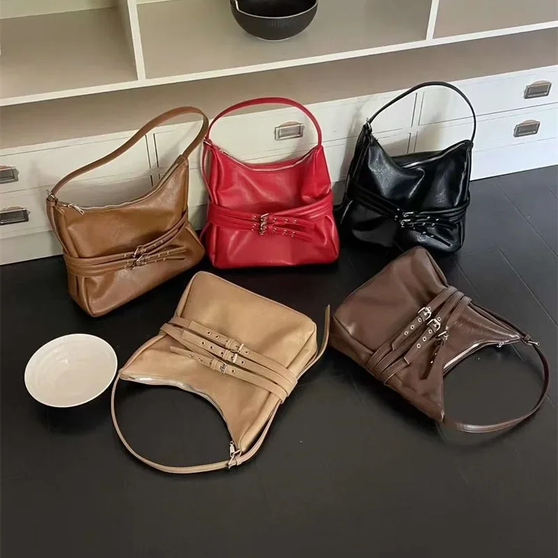 

Korean Women's High-Quality Ins Bow Niche Bag Versatile Commuting Saddle Bag Simple Crossbody Single Shoulder Crossbody Bag