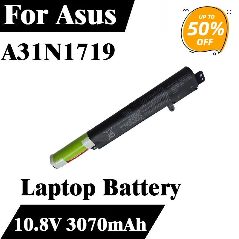 

Аккумулятор для ноутбука A31N1719 10,8 В 3070 мАч для Asus F407 F407MA X407 X507 X407U X407M X507U X507UABR046T X407UB1B X407UF-1C