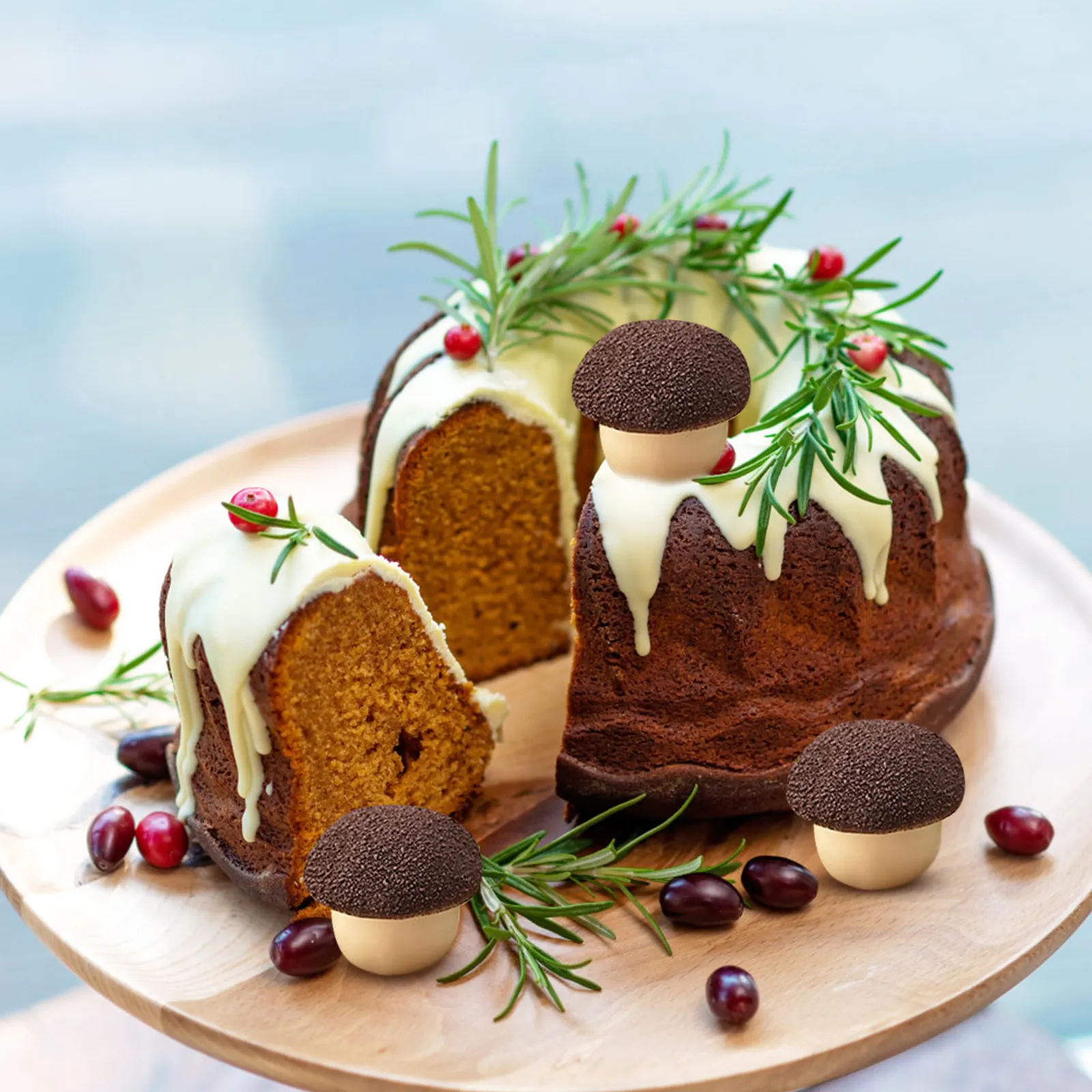 

Realistic Mushroom Silicone Mold for Baking DIY Candy Cake Decorating Chocolates Cookies Crayons Non-Stick Easy Release