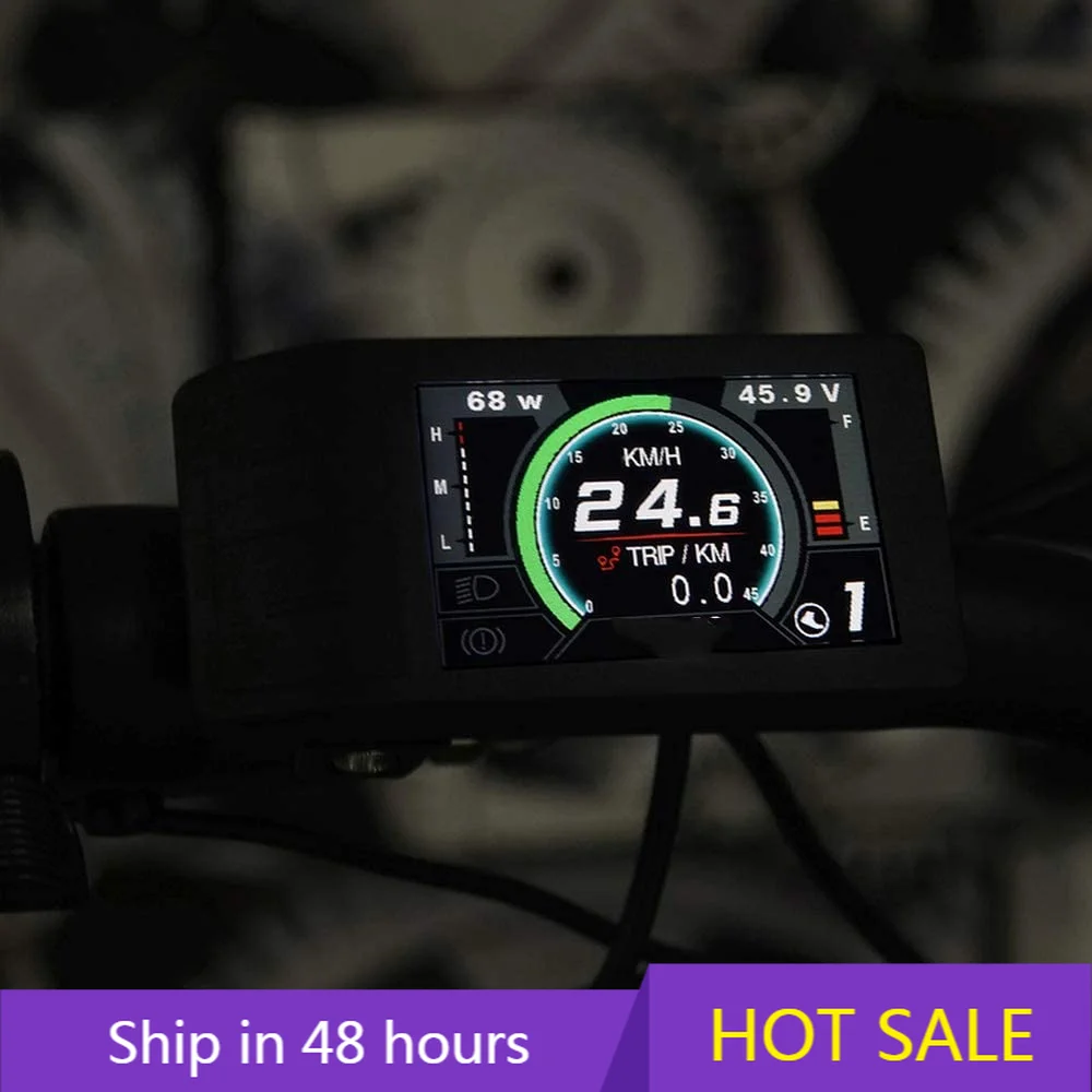 

POWER LEAP500C Mini LCD Display 5pin24V/36V/48V Waterproof Electric Bicycle Computer Speedometer Compatible for BAFANG Mid/Hub M