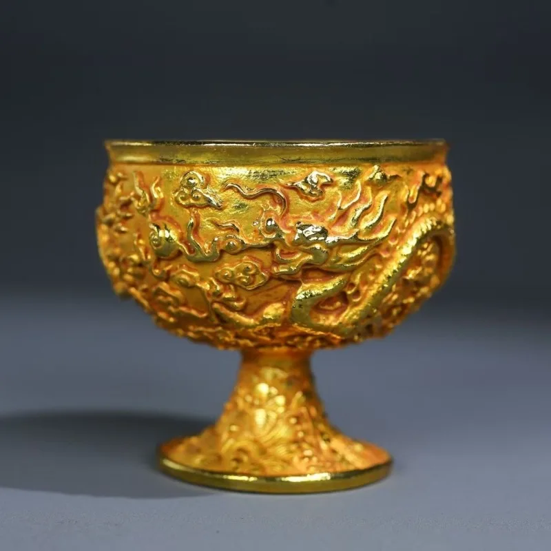 Timeless Embossed Metal Chalice Goblet Vintage Wine Champagne Liqueur Cup Perfect for Bars Restaurants Home Decor