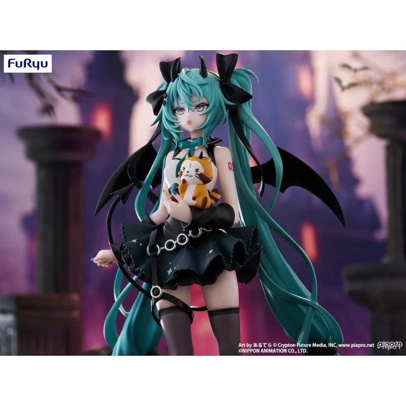 Pre Sale Genuine Furyu Anime Toy Hatsune Miku Devil Raccoon Japanese Edition Model Collection Desktop Ornament Toy